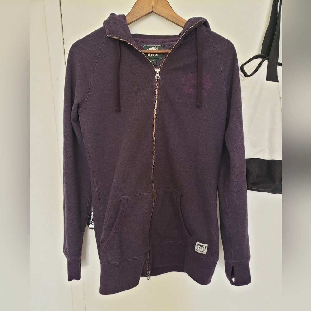 Purple Roots hoodie, size S